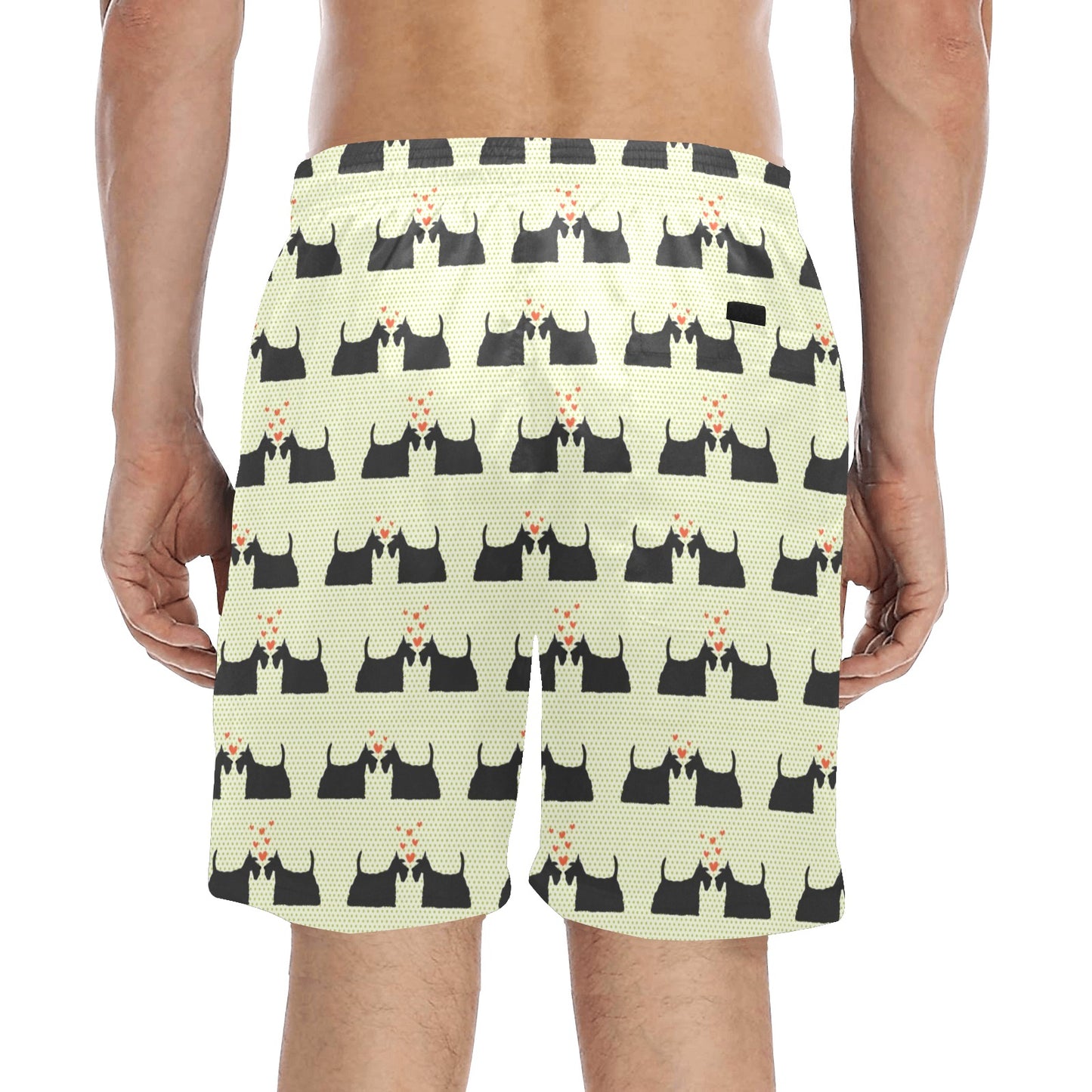 Scottish Terriers Print Design LKS304 Men's Swim Trunks Beach Shorts