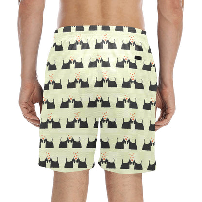 Scottish Terriers Print Design LKS304 Men's Swim Trunks Beach Shorts