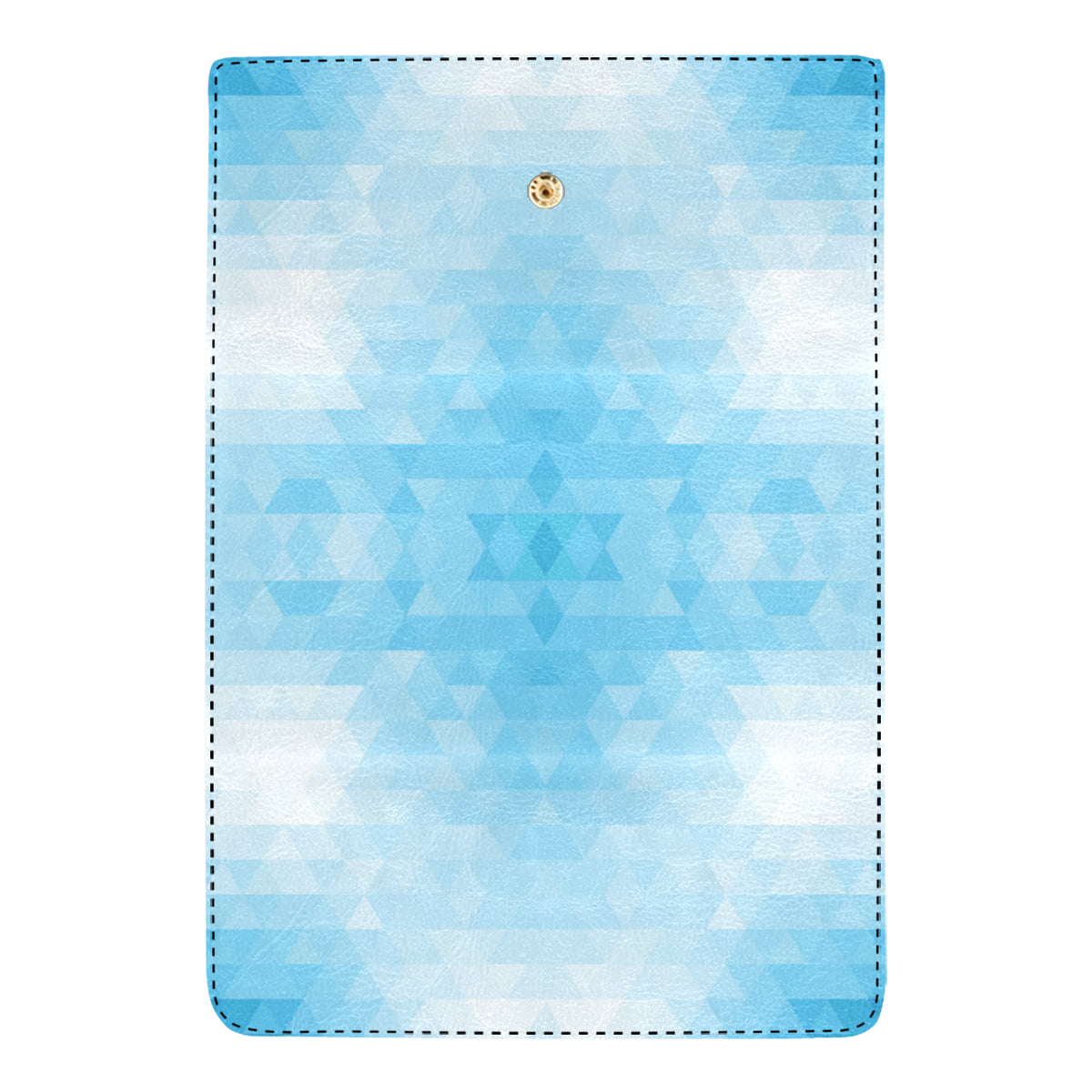 Geometric Blue Pattern Print Design 01 Women's Trifold Wallet