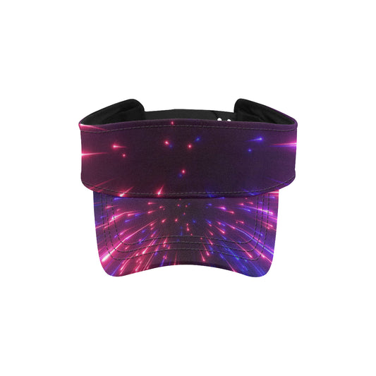 Celestial Purple Blue Neon Speed Light Unisex Sun Visor