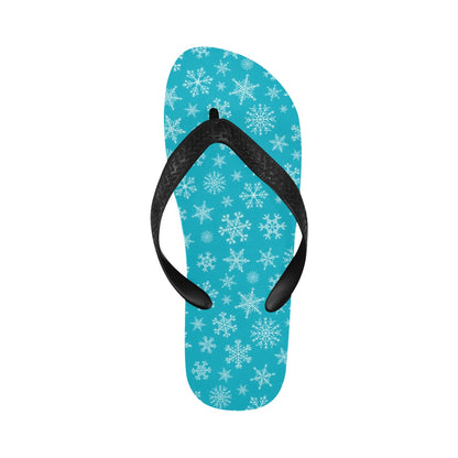 Snowflake Print Design LKS304 Flip Flops