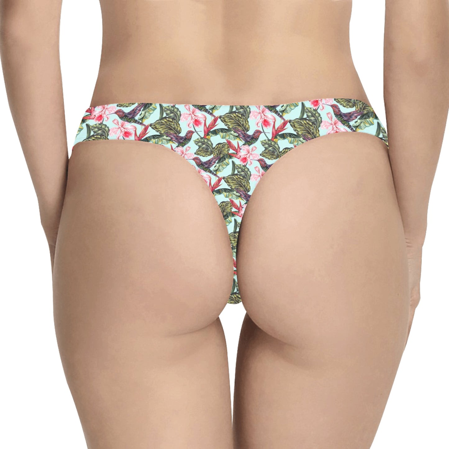 Hummingbird Cute Themed Print Women's Thongs