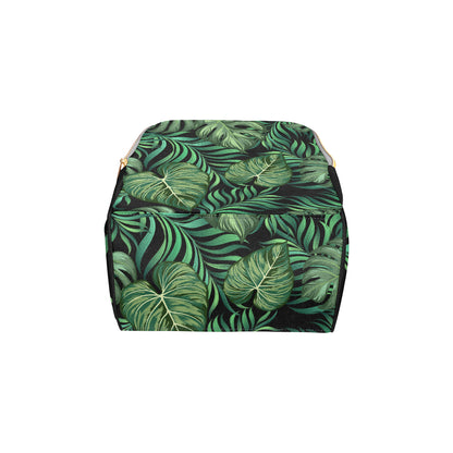 Green Fresh Tropical Palm Leaves Diaper Bag Backpack