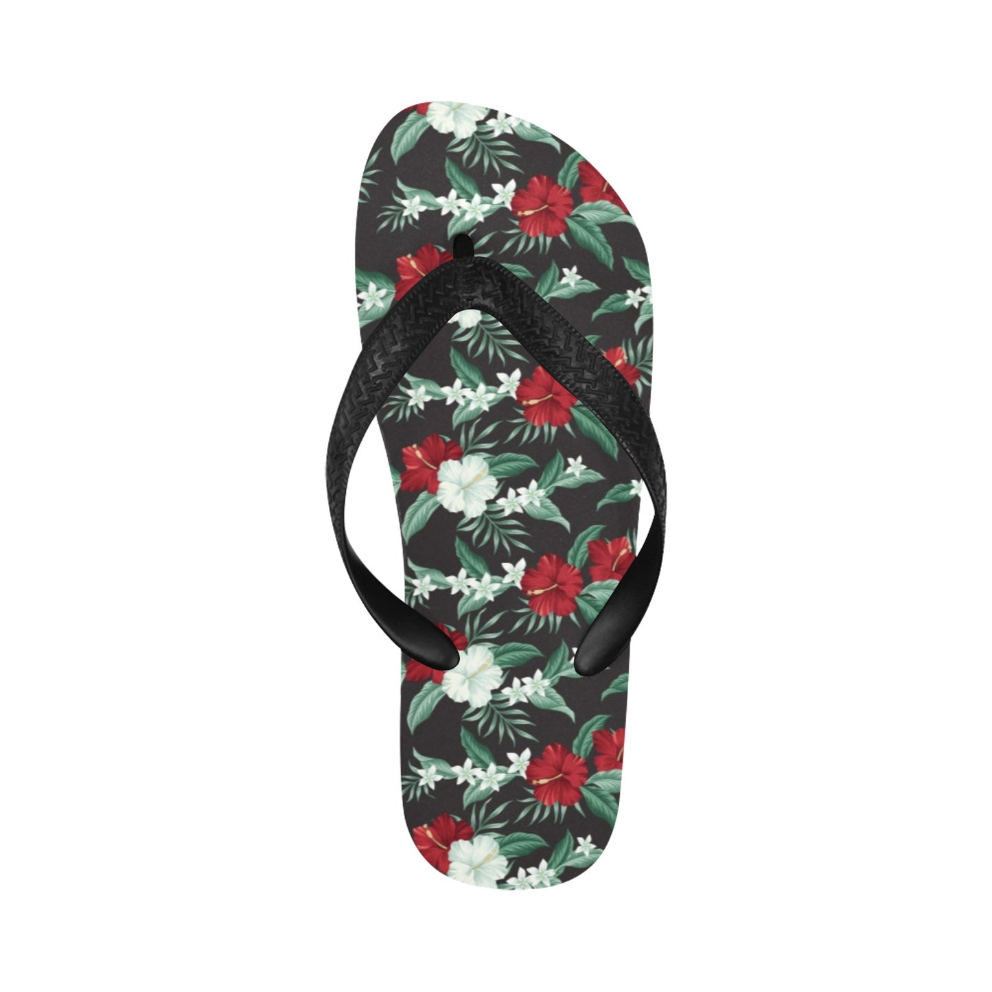 Tropical Flower Print Design LKS303 Flip Flops