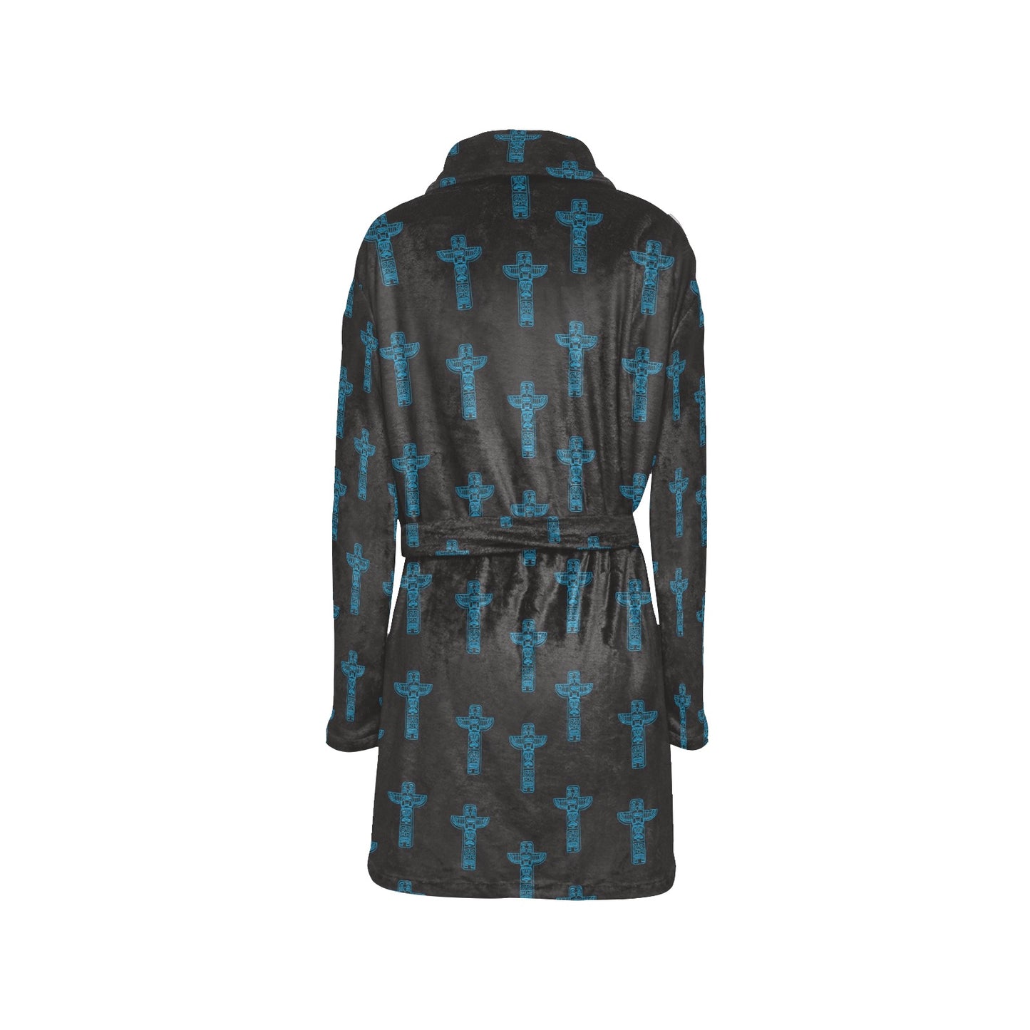 Totem Print Design LKS304 Women's Fleece Robe