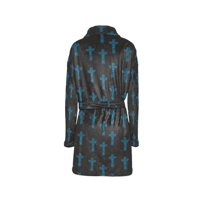 Totem Print Design LKS304 Women's Fleece Robe