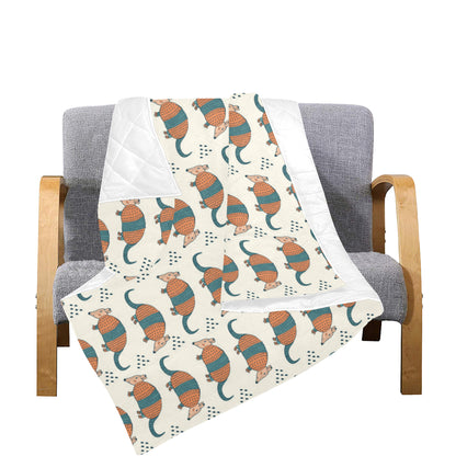 Armadillo Pattern Print Design 01 Premium Quilt