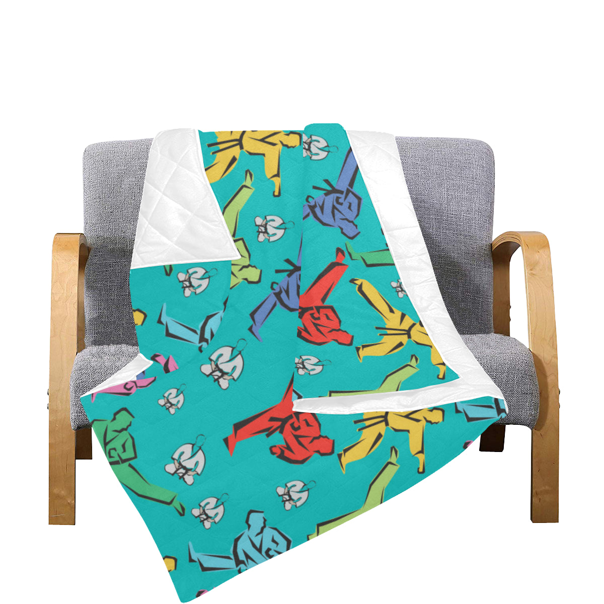 Judo Pattern Print Design 01 Premium Quilt