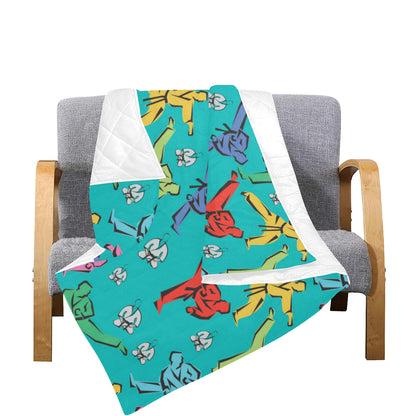 Judo Pattern Print Design 01 Premium Quilt