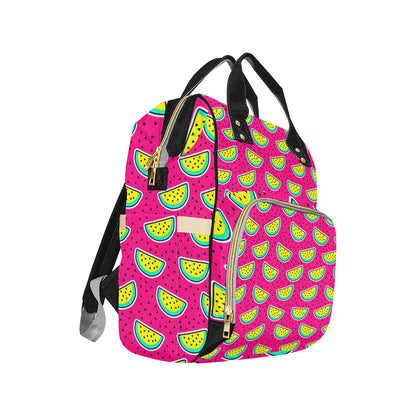 Watermelon Pattern Print Design WM04 Diaper Bag Backpack