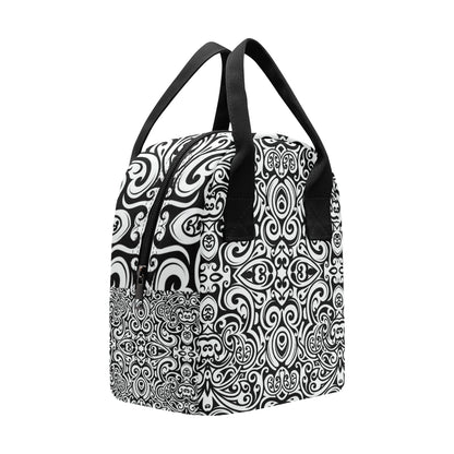Polynesian Tattoo Pattern Insulated Lunch Bag