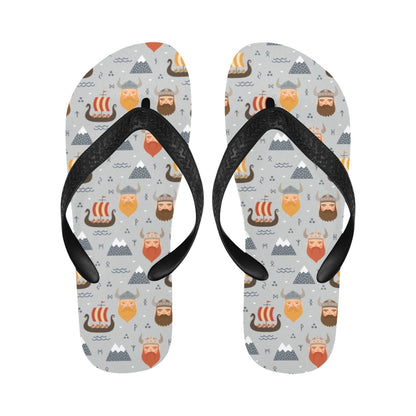 Vikings Print Design LKS307 Flip Flops