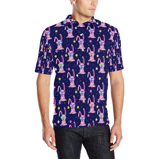Rabbit Baby Pattern Print Design RB015 Men Polo Shirt