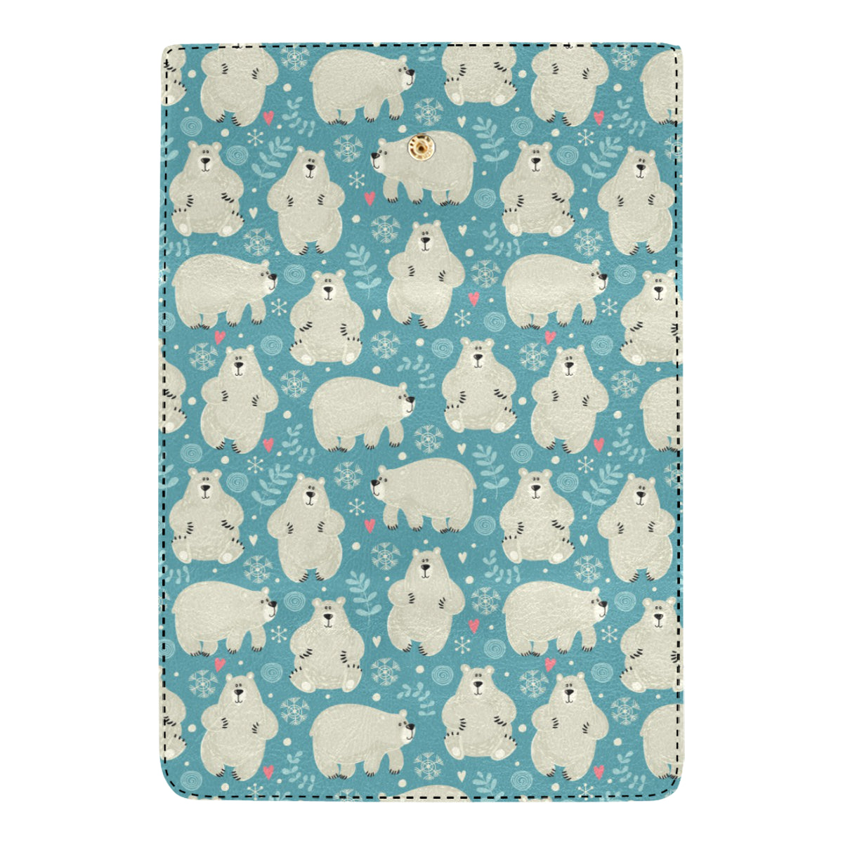 Bear Pattern Print Design BE04 Women's Trifold Wallet