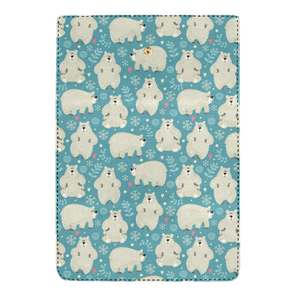 Bear Pattern Print Design BE04 Women's Trifold Wallet
