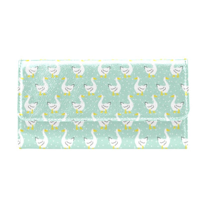 Goose Print Design LKS404 Women's Trifold Wallet