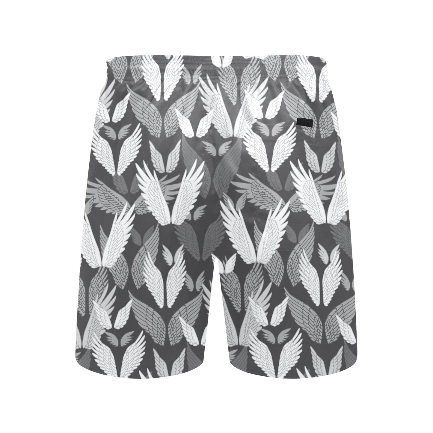 Angel Wings Pattern Design Themed Print Men's Swim Trunks Beach Shorts