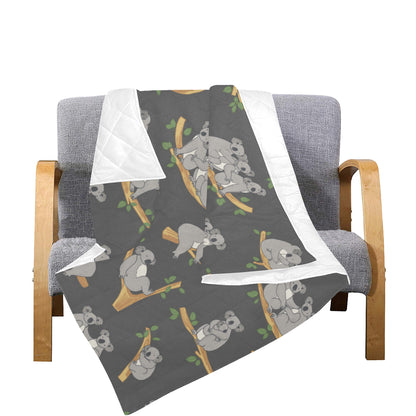 Koala Pattern Print Design 07 Premium Quilt