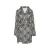 Skeleton Print Design LKS308 Women's Fleece Robe