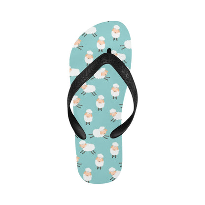 Sheep Print Design LKS406 Flip Flops