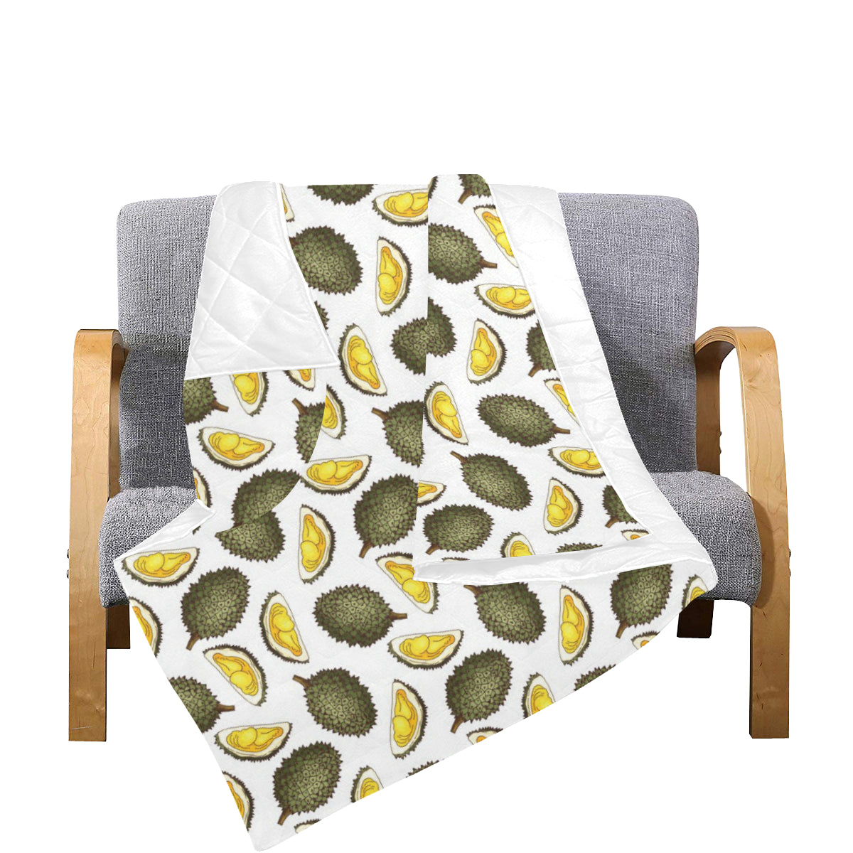 Durian Pattern Print Design DR03 Premium Quilt