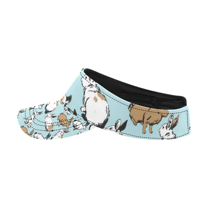 Rabbit Pattern Print Design RB018 Unisex Sun Visor