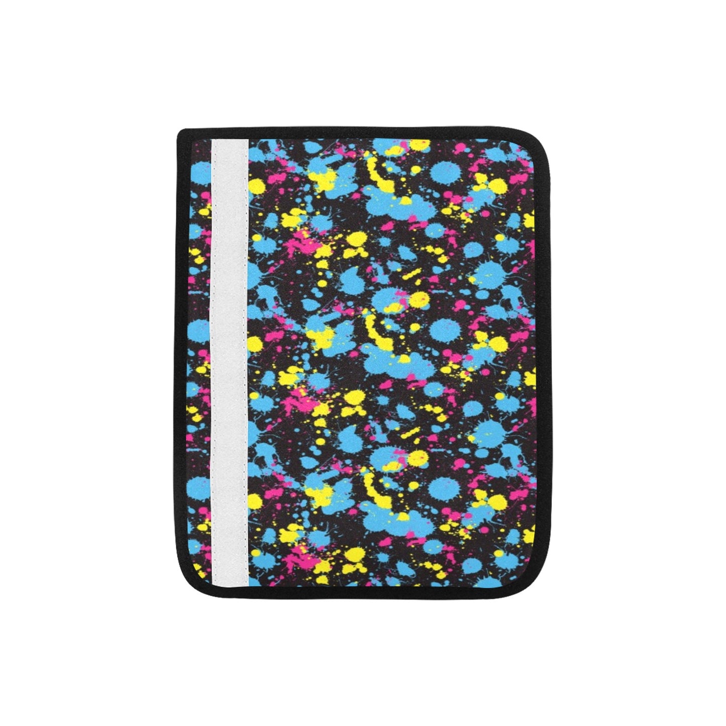 Splatter Colorful Print Design LKS301 Car Seat Belt Cover