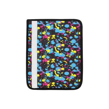 Splatter Colorful Print Design LKS301 Car Seat Belt Cover