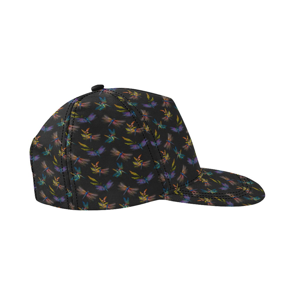 Dragonfly Colorful Realistic Print Snapback Cap