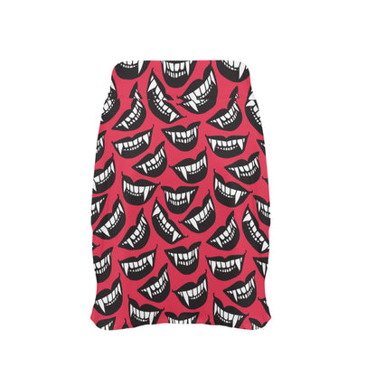 Vampire Lips Print Design LKS305 17" Golf & Pickleball Skort with Pockets