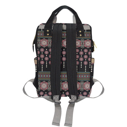 Ethnic Dot Style Print Pattern Diaper Bag Backpack