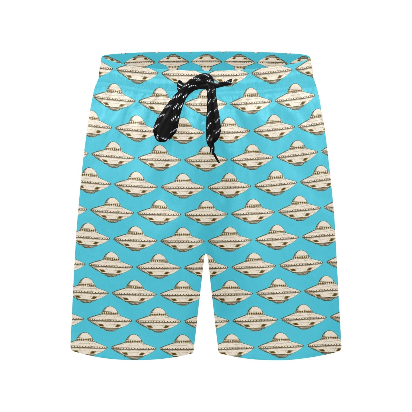 UFO Print Design LKS301 Men's Swim Trunks Beach Shorts