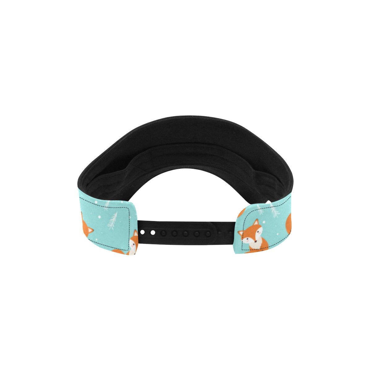 Fox Design Snow Print Pattern Unisex Sun Visor