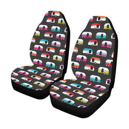 Camper Caravan Pattern Car Seat Covers (Set of 2)