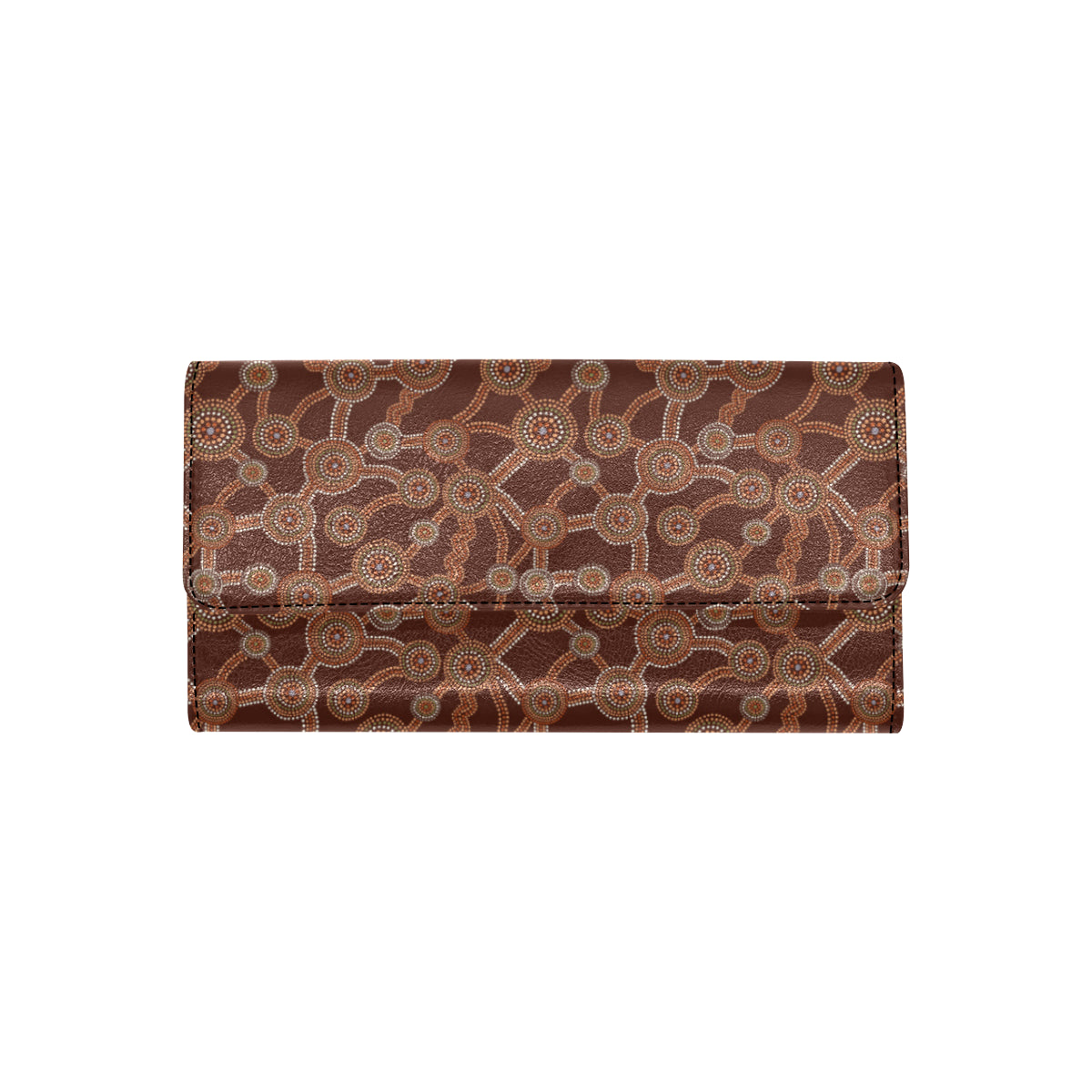 Aboriginal Pattern Print Design 03 Women's Trifold Wallet