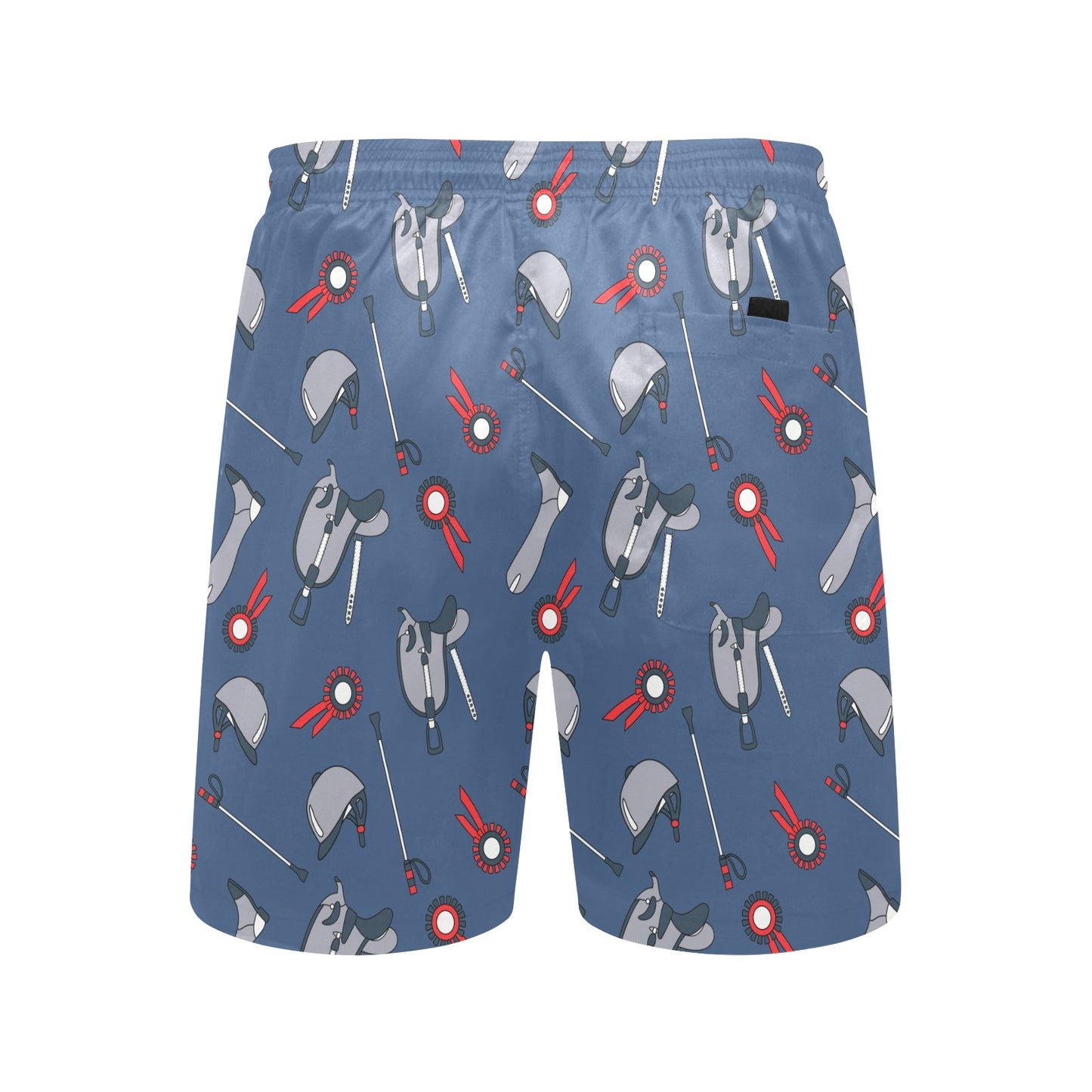 Equestrian Equipment Background Men's Swim Trunks Beach Shorts