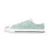 Shiba Inu Print Design LKS302 Women's White Low Top Shoes