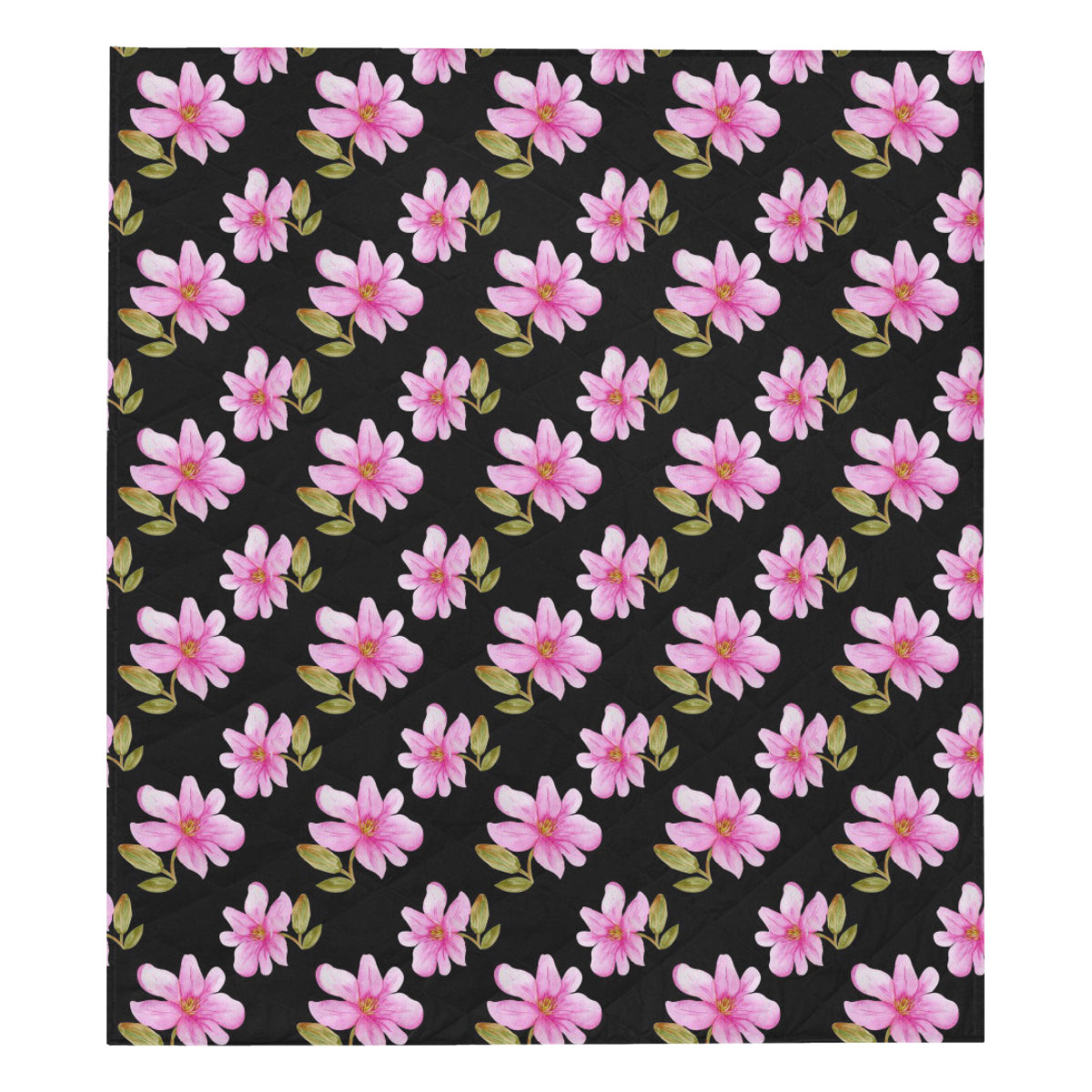 Magnolia Pattern Print Design MAG06 Premium Quilt