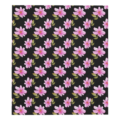 Magnolia Pattern Print Design MAG06 Premium Quilt