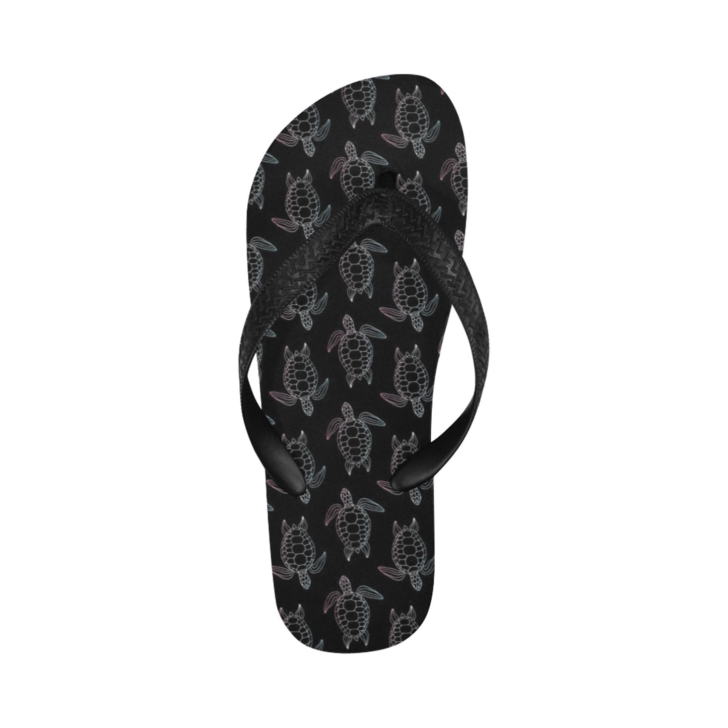 Sea Turtle Print Design LKS3012 Flip Flops