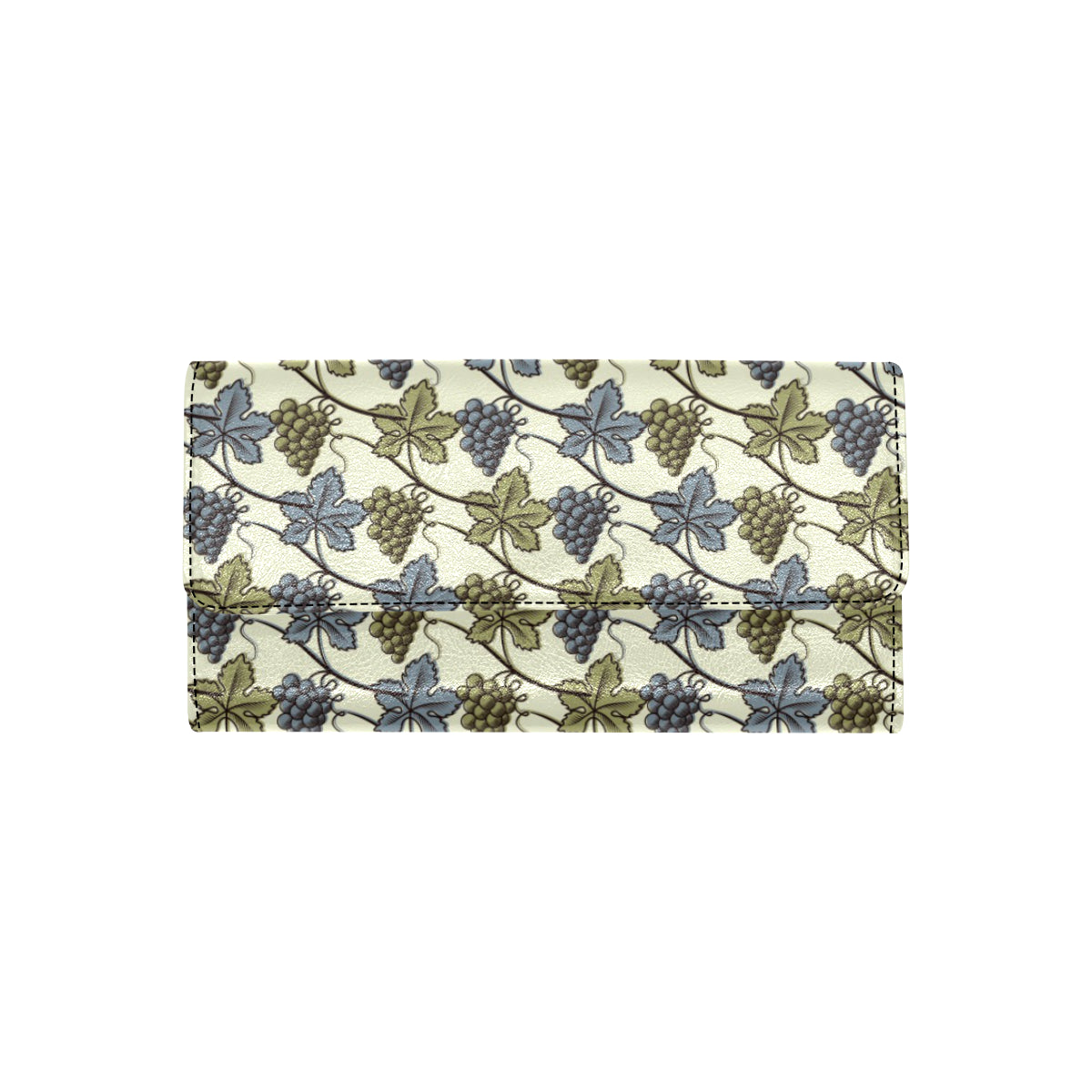 Grape Pattern Print Design GP03 Women's Trifold Wallet