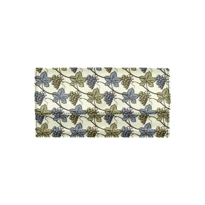 Grape Pattern Print Design GP03 Women's Trifold Wallet