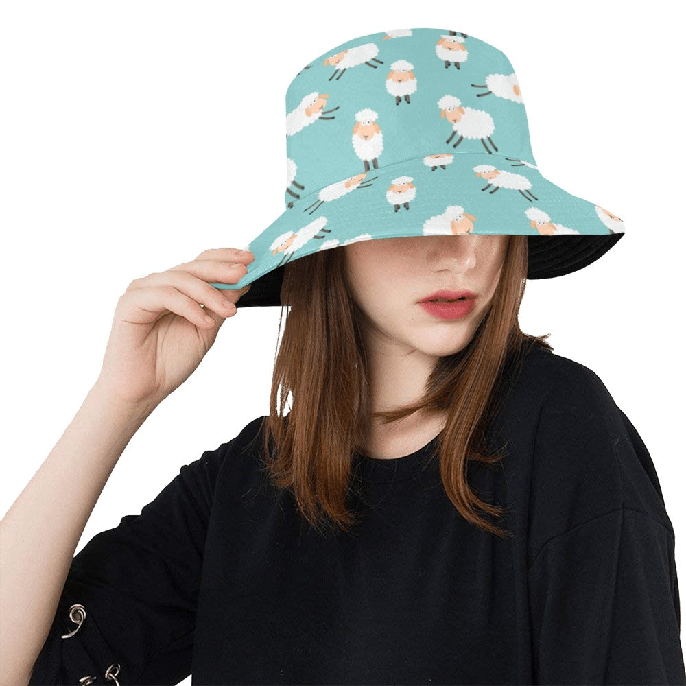 Sheep Print Design LKS406 Unisex Bucket Hat