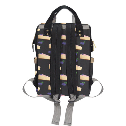 Cheesecake blueberry Pattern Print Design CK01 Diaper Bag Backpack