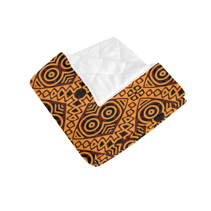African Pattern Print Design 05 Premium Quilt