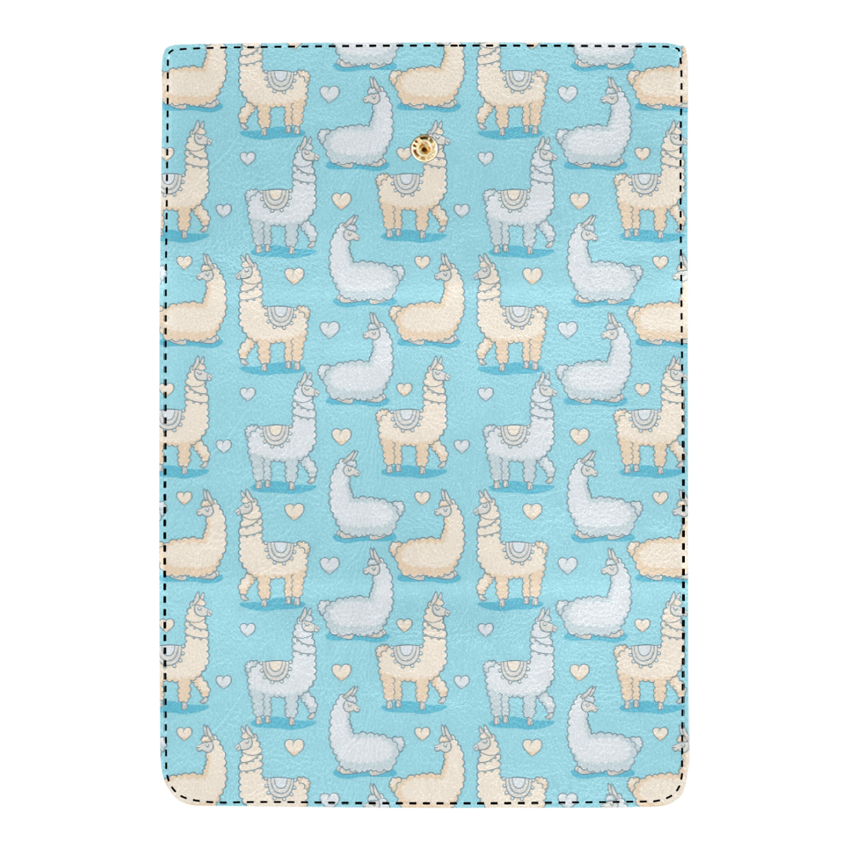 Alpaca Pattern Print Design 06 Women's Trifold Wallet