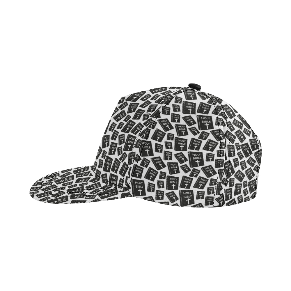 Christian Holy Bible Book Pattern Snapback Cap