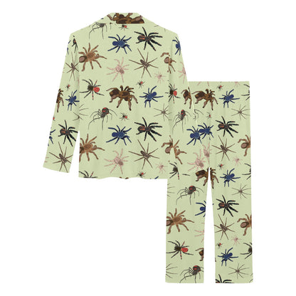 Tarantula Pattern Print Design 02 Women's Long Pajama Set