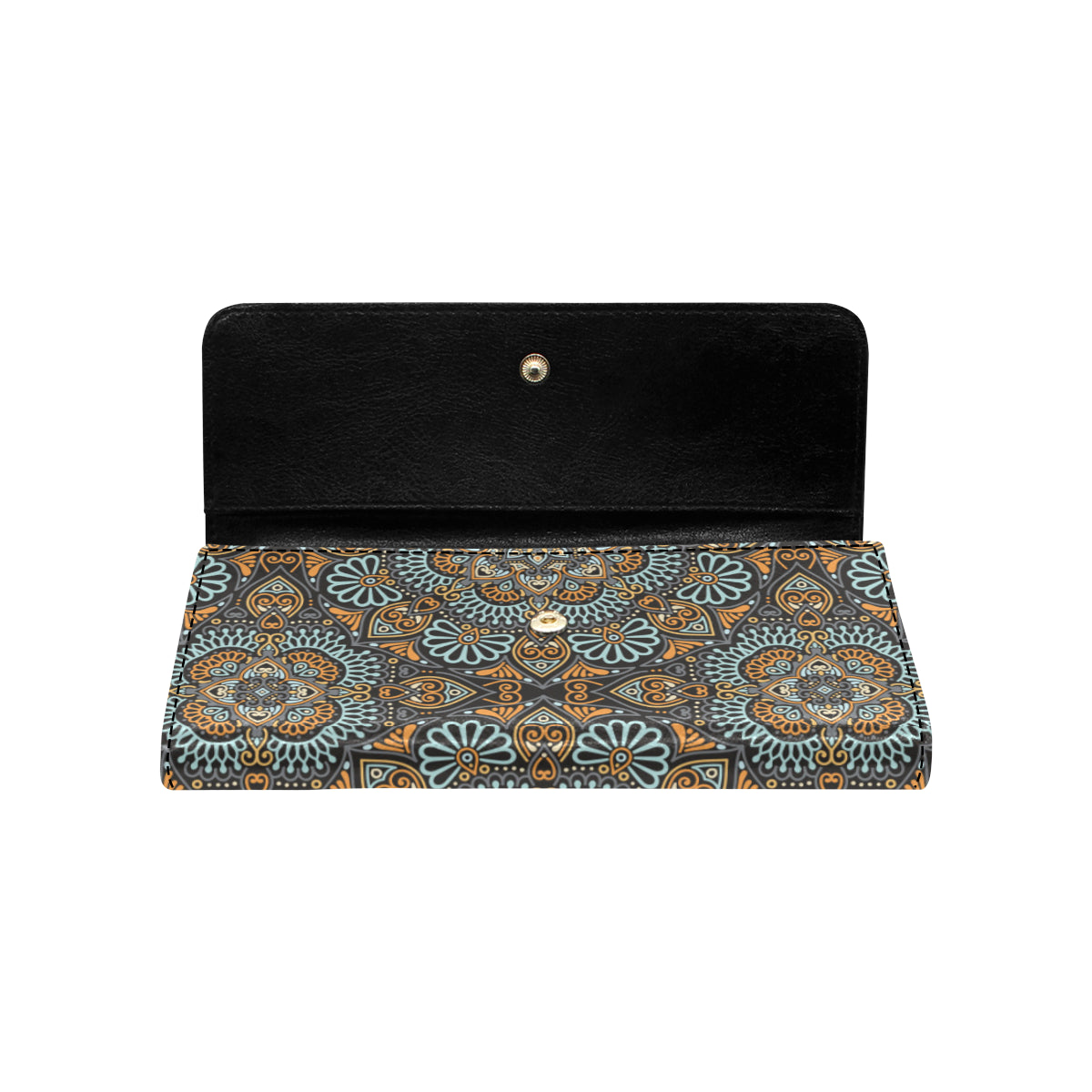 Mandala Pattern Print Design 05 Women's Trifold Wallet