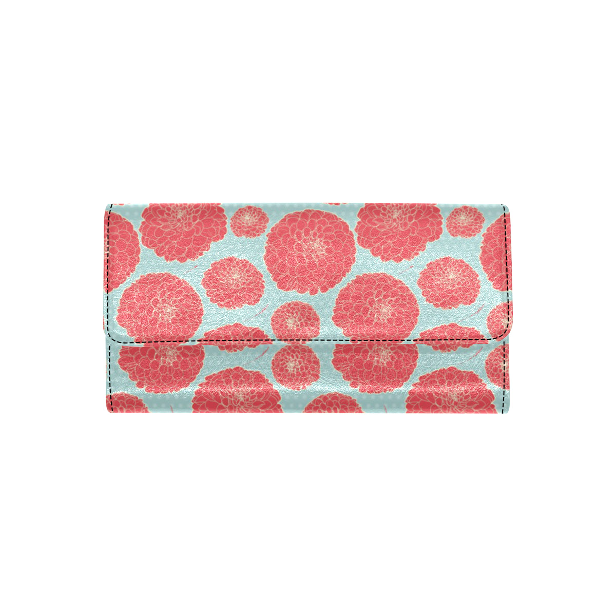 Marigold Pattern Print Design MR03 Women's Trifold Wallet